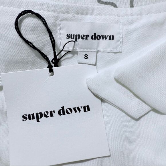 NWT Revolve Super Down Helene White Tiered Top - White / Small - Picture 5 of 14